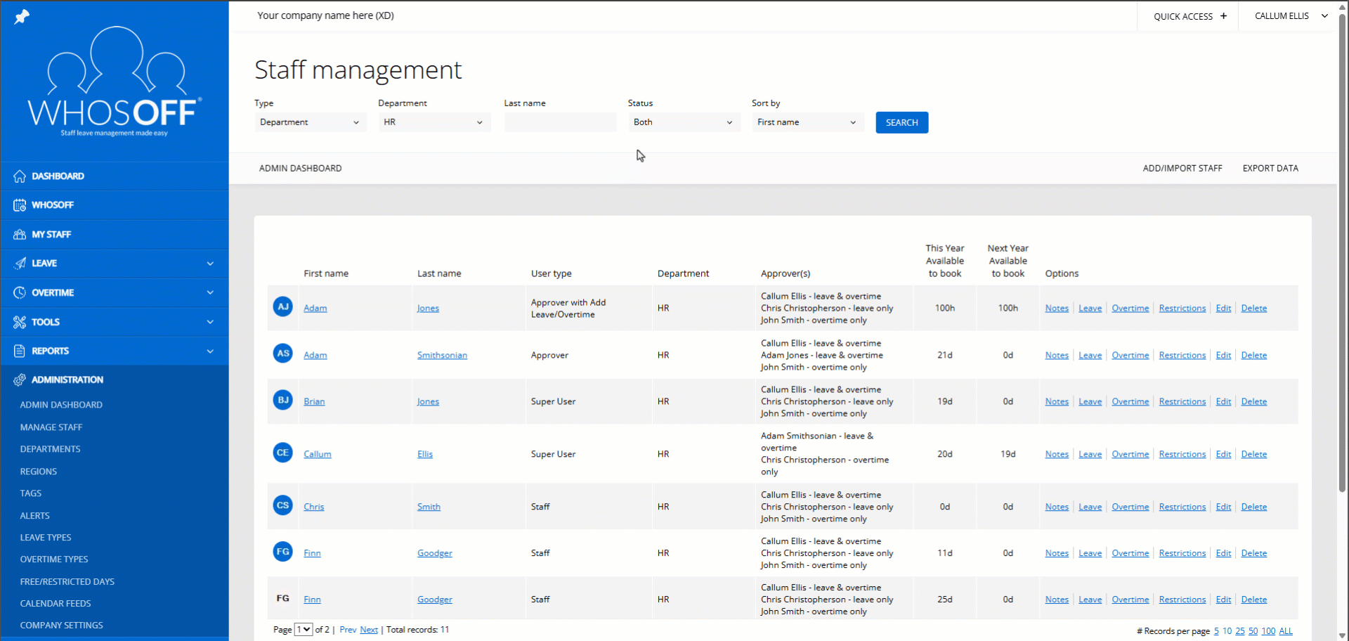 Running the leave update process 2026.gif